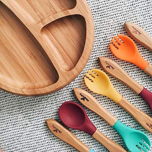 Avanchy Baby Fork Set Playful Self-Feeding Spork